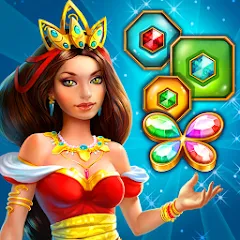 Взломанная Lost Jewels - Match 3 Puzzle (Лост Джуэлс)  [МОД Бесконечные деньги] - стабильная версия apk на Андроид