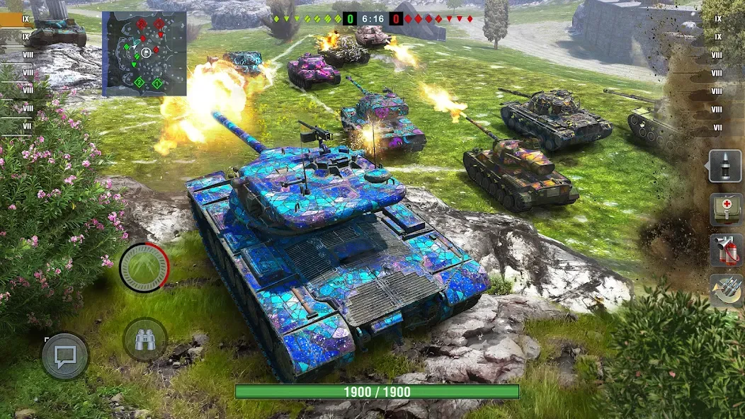 World of Tanks Blitz (Ворлд оф Танкс Блиц ПВП)  [МОД Меню] Screenshot 1