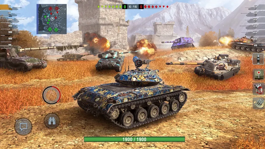 World of Tanks Blitz (Ворлд оф Танкс Блиц ПВП)  [МОД Меню] Screenshot 4