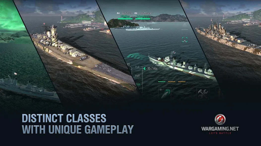 World of Warships Blitz War (Ворлд оф Варшипс Блиц Вар)  [МОД Unlimited Money] Screenshot 3