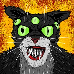 Взломанная Cat Fred Evil Pet. Horror game  [МОД Все открыто] - полная версия apk на Андроид