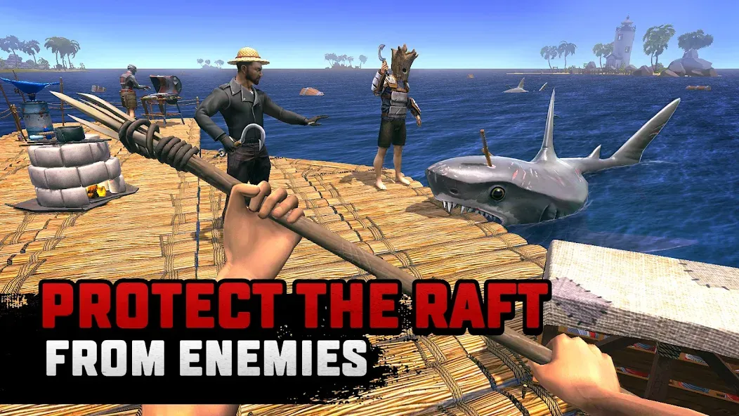 Raft® Survival: Multiplayer (Рафт Сурвивал)  [МОД Все открыто] Screenshot 3