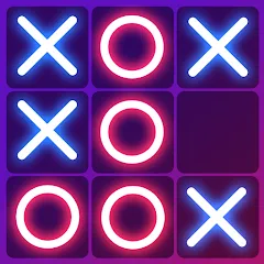 Взлом Tic Tac Toe 2 Player: XO Game (Тик Так Тоу 2 игрока)  [МОД Unlocked] - последняя версия apk на Андроид