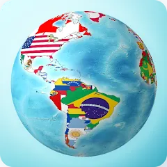 Взломанная Flags On the Globe  [МОД Все открыто] - стабильная версия apk на Андроид