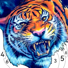 Скачать взломанную Animal Paint by Number Game (Анимал Пэйнт бай Намбер Гэйм)  [МОД Много денег] - стабильная версия apk на Андроид