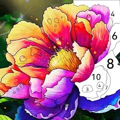 Взломанная Tap Color by Number - Coloring  [МОД Unlimited Money] - полная версия apk на Андроид