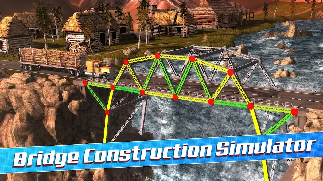 Bridge Construction Simulator (Бридж Конструкшн Симулятор)  [МОД Бесконечные деньги] Screenshot 1