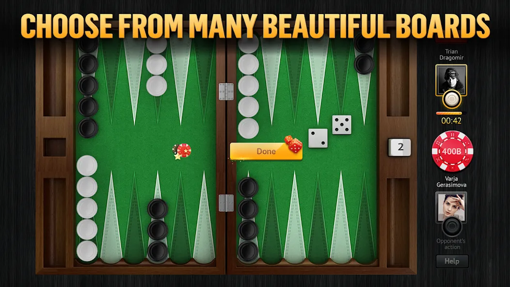 PlayGem Backgammon Play Live  [МОД Unlocked] Screenshot 5