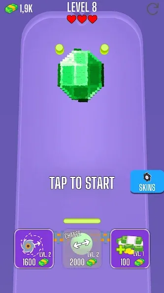 Saw Brick Crusher – Pong 3D (Со Брик Крашер)  [МОД Бесконечные монеты] Screenshot 2