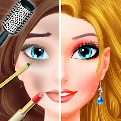 Взломанная Makeup games makeover dress up  [МОД Unlocked] - последняя версия apk на Андроид