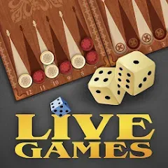 Взломанная Backgammon LiveGames online  [МОД Все открыто] - полная версия apk на Андроид