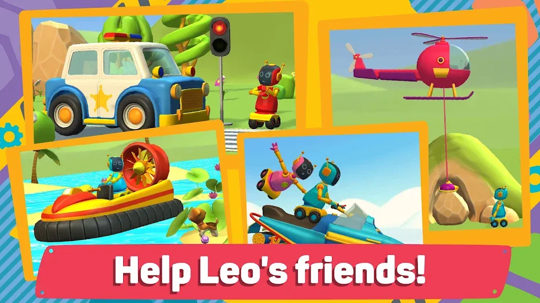 Leo 2: Puzzles & Cars for Kids  [МОД Menu] Screenshot 2