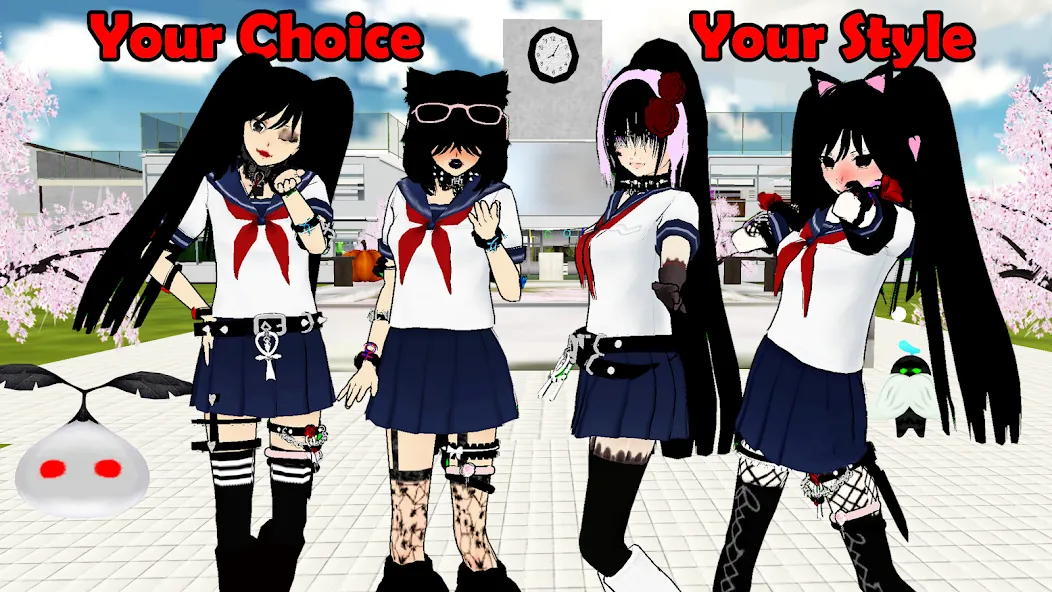 SchoolGirl AI 3D Anime Sandbox (Школьница  3D аниме песочница)  [МОД Menu] Screenshot 5