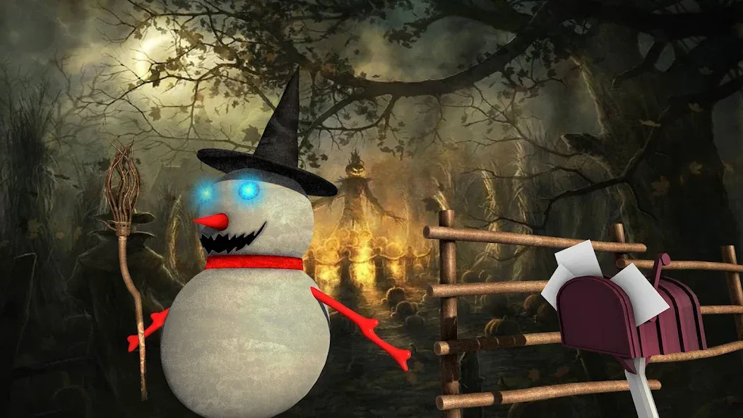 Evil Scary Snowman  Games 3d (Ивил Скари Сноумэн Геймс 3д)  [МОД Бесконечные монеты] Screenshot 2