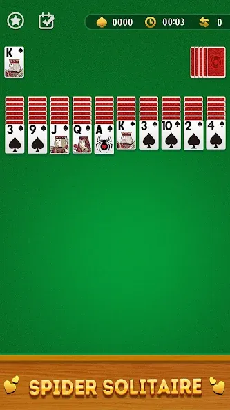 Spider Solitaire Card Game  [МОД Много монет] Screenshot 1