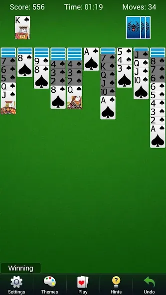 Spider Solitaire - Card Games  [МОД Меню] Screenshot 1