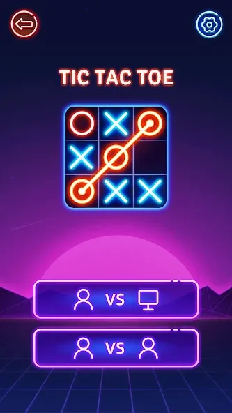 Tic Tac Toe 2 Player: XOXO  [МОД Бесконечные монеты] Screenshot 3