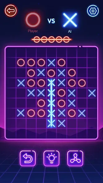 Tic Tac Toe 2 Player: XOXO  [МОД Бесконечные монеты] Screenshot 4