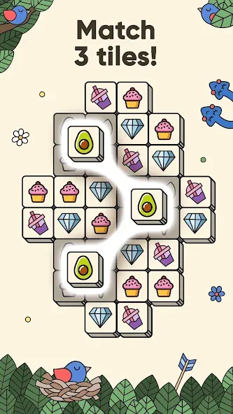 3 Tiles - Tile Matching Games (Тайлс)  [МОД Mega Pack] Screenshot 1