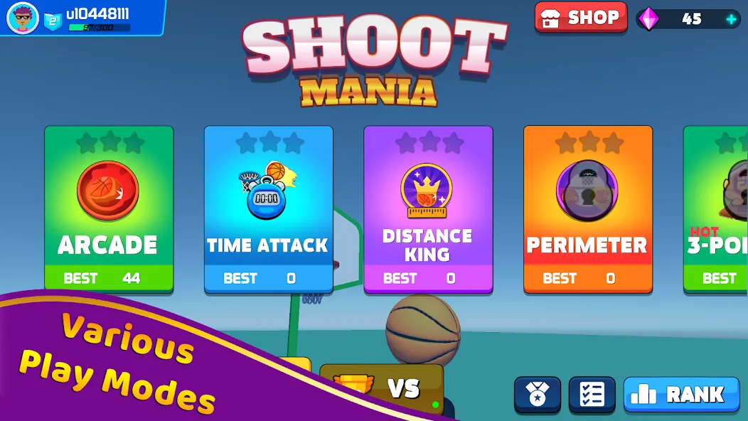 Shoot Challenge Basketball (Шут Челлендж Баскетбол)  [МОД Меню] Screenshot 2