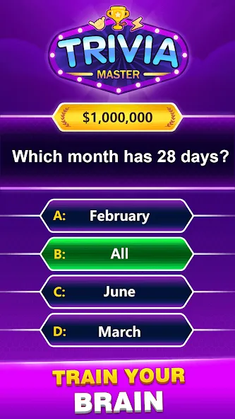 Trivia Master - Word Quiz Game (ТРИВИЯ Мастер)  [МОД Unlimited Money] Screenshot 5