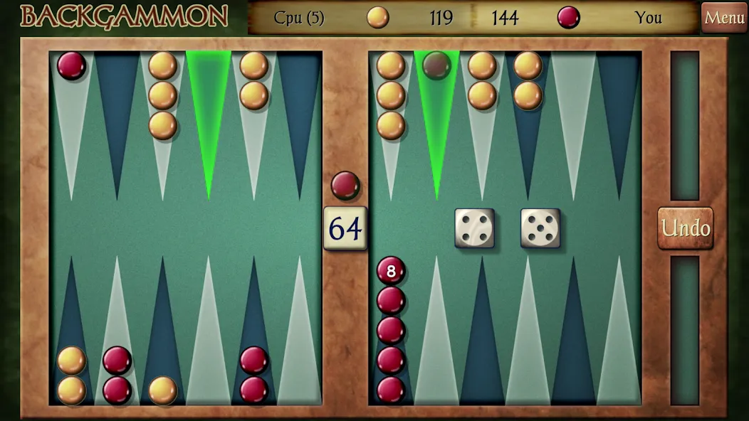 Backgammon (Бэкгаммон)  [МОД Бесконечные монеты] Screenshot 1