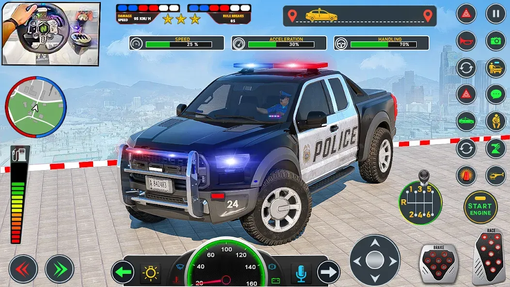 Police Car Driving: Car Games (ЮС Полис Кар Транспорт Трак)  [МОД Бесконечные монеты] Screenshot 3