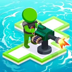 Скачать взломанную War of Rafts: Crazy Sea Battle (Война плотов)  [МОД Unlocked] - полная версия apk на Андроид