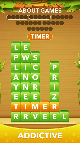 Word Heaps -Connect Stack Word  [МОД Много монет] Screenshot 4